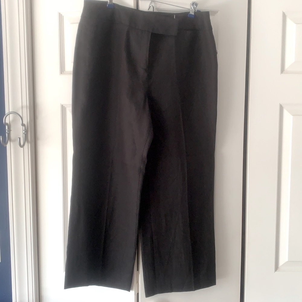 Black Talbots size 14 linen pants